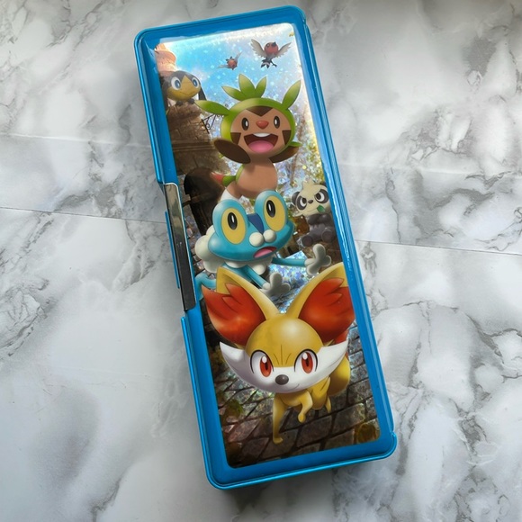 Pokemon Center 2013 - Chespin, Froakie, Fennekin double sided pencil case - Picture 2 of 14